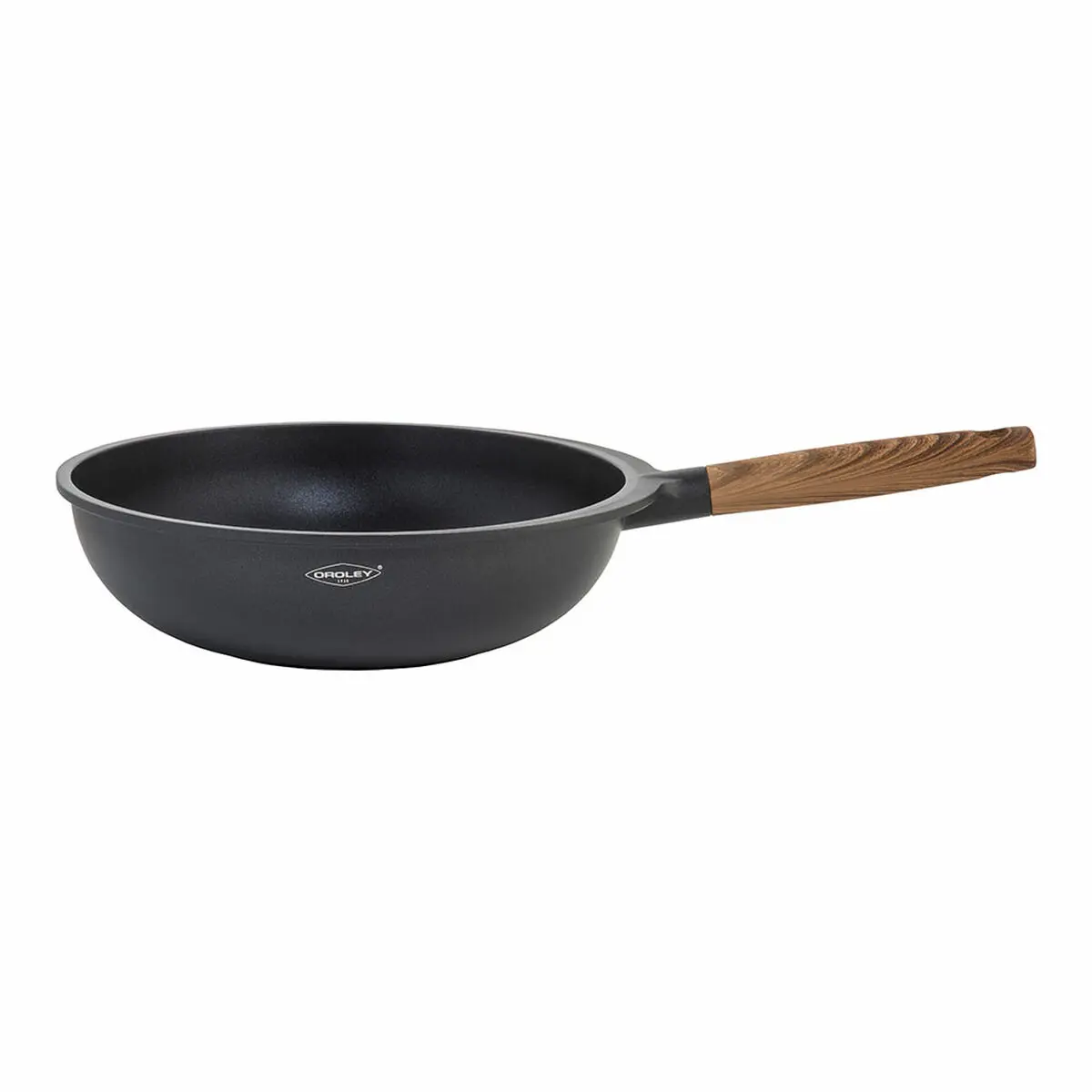 Padella Wok Oroley Nature Legno Alluminio fuso 30 cm