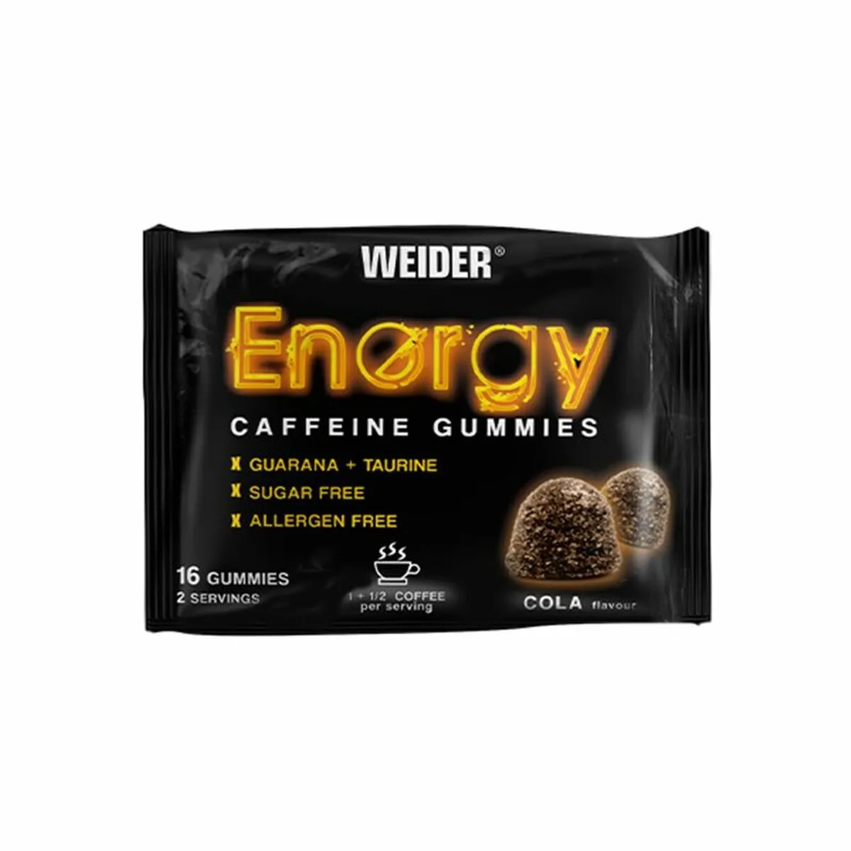 Caramelle gommose Energy Caffeine Weider WGU.118100 Caffeina