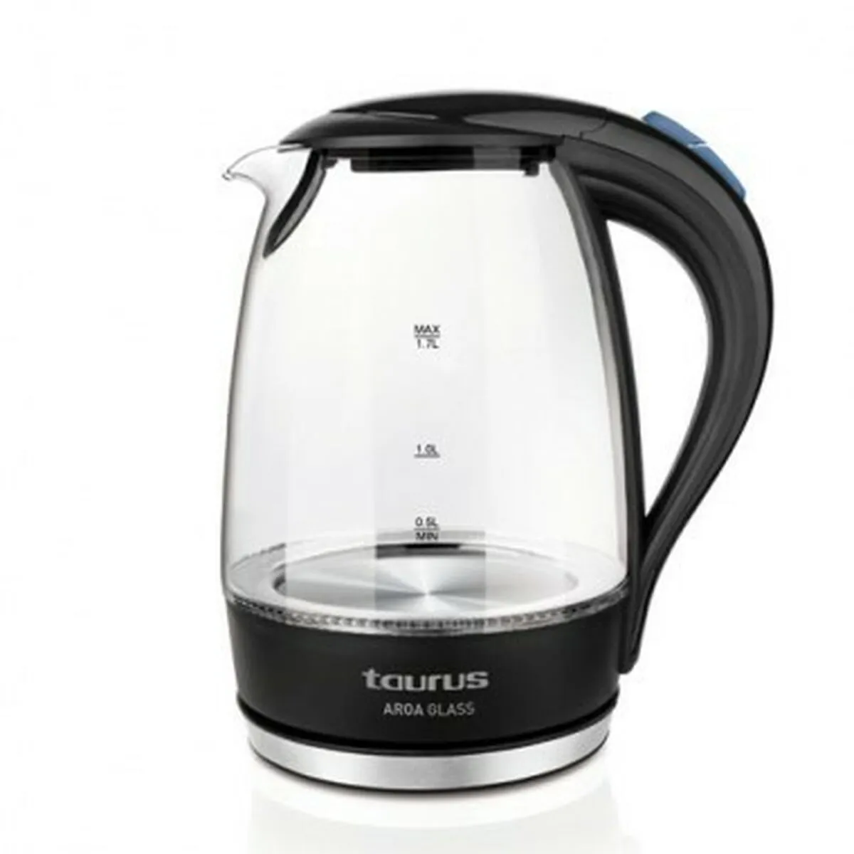 Bollitore Taurus AROA GLASS Nero 2200 W 1,7 L