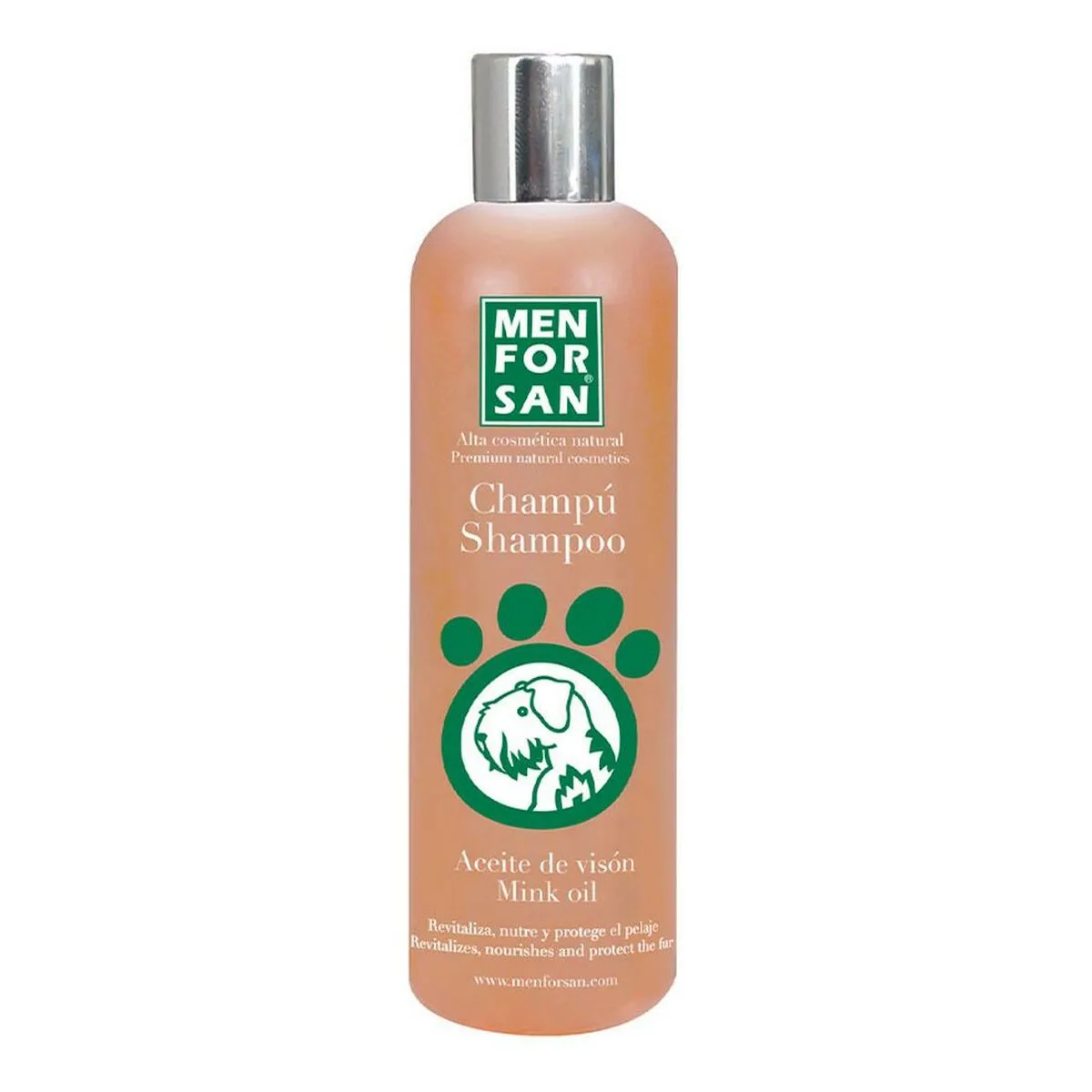 Shampoo per animali domestici Menforsan Cane Olio di visone 300 ml