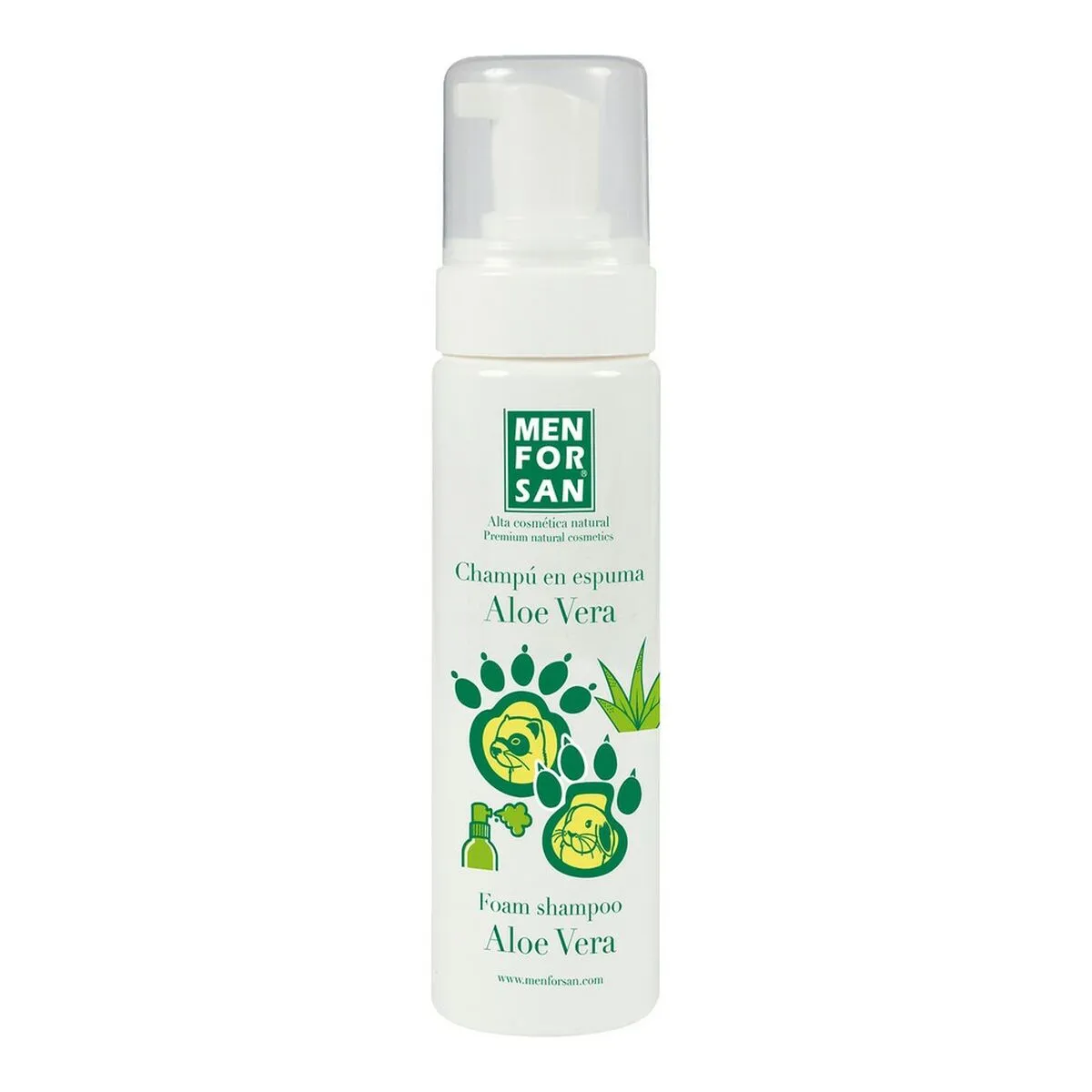 Shampoo Menforsan Schiuma Aloe Vera Roditori Furetto 200 ml