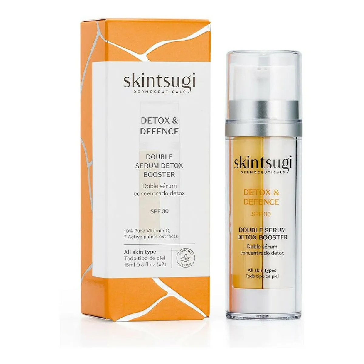 Siero Antiossidante Detox & Defence Skintsugi Concentrato Vitamina C SPF 30 (15 ml + 15 ml)