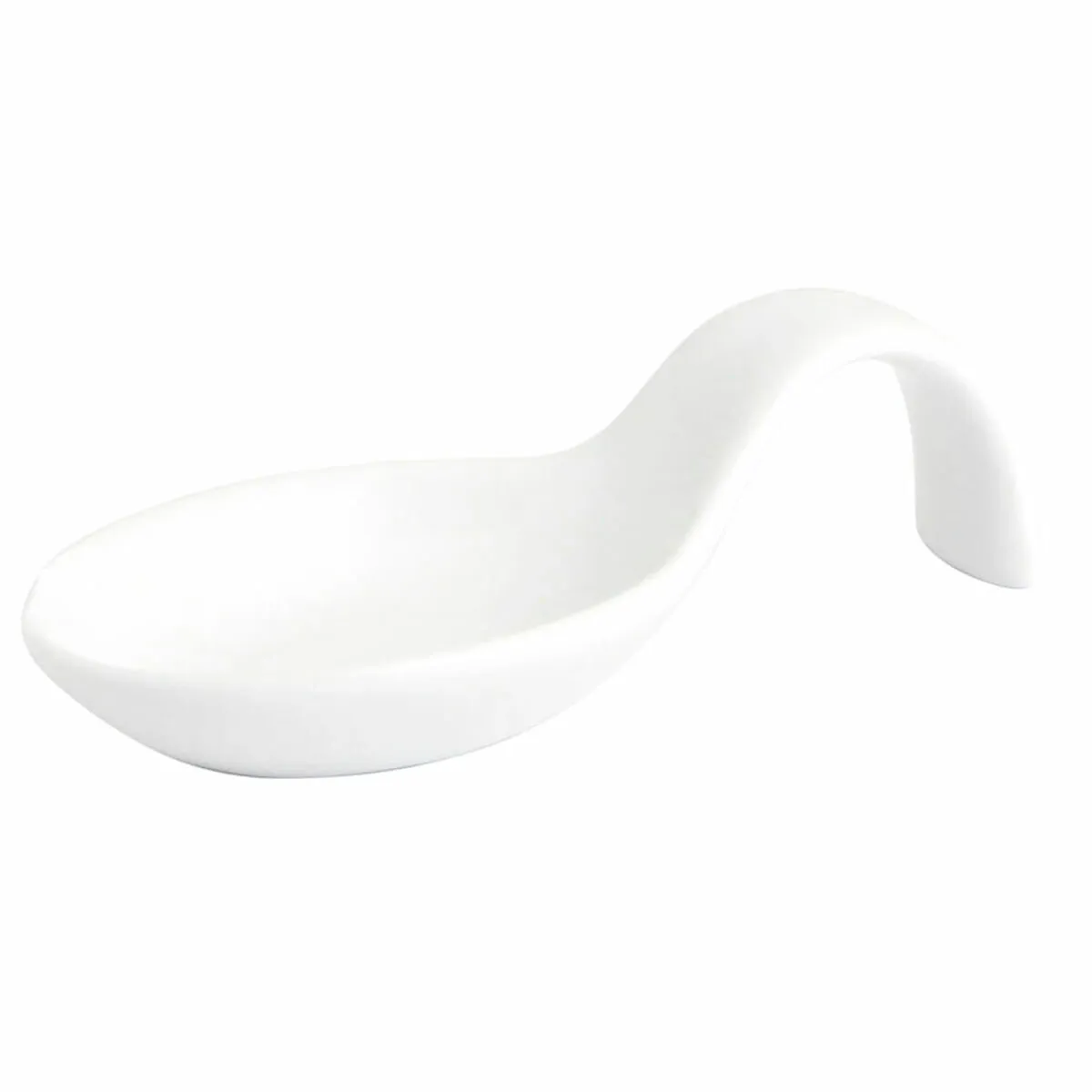 Cucchiaio da Cocktail Quid Chef Ceramica Bianco 10 x 5 cm (12 Unità) (Pack 12x)