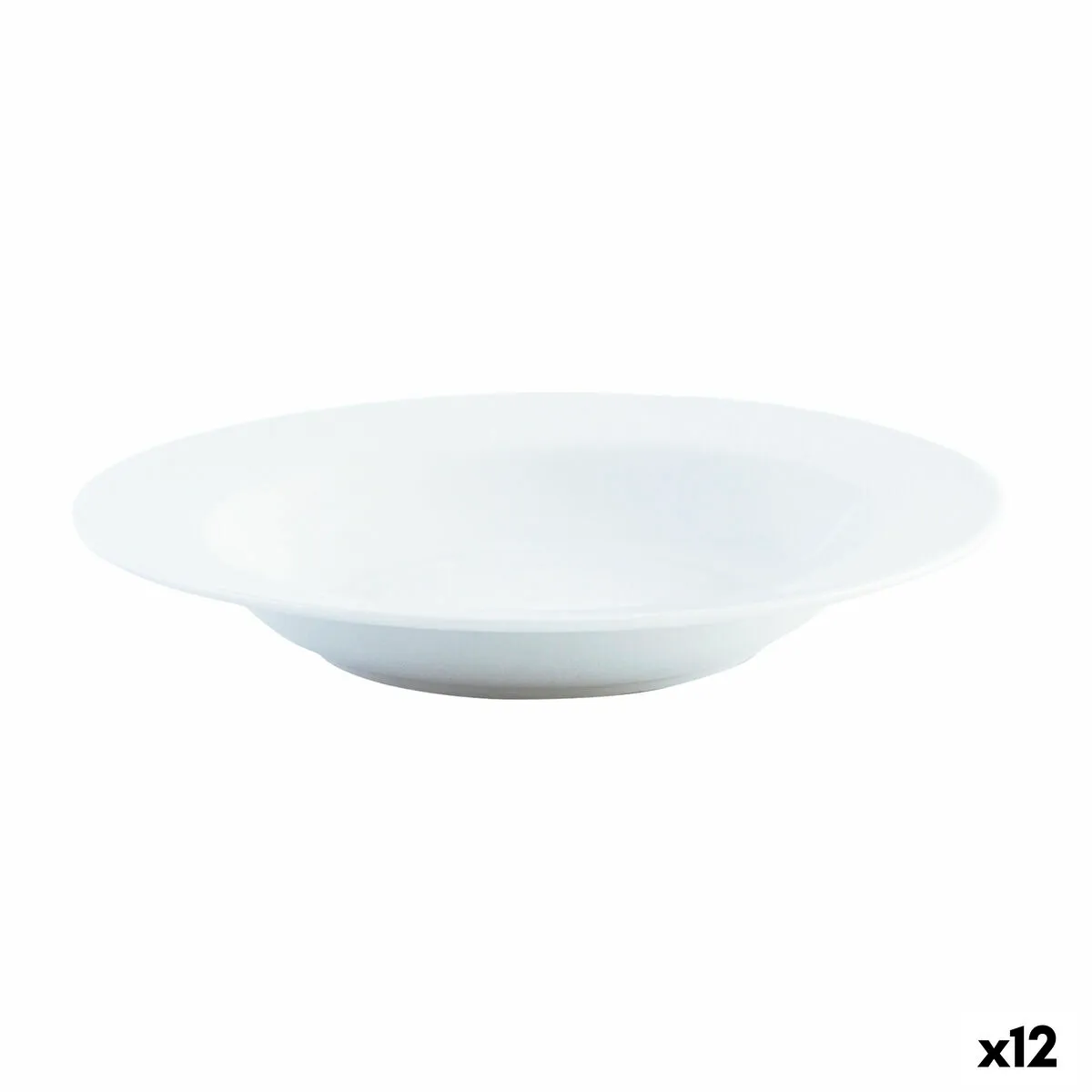 Piatto Fondo Quid Basic Bianco Ceramica Ø 21,5 cm (12 Unità)