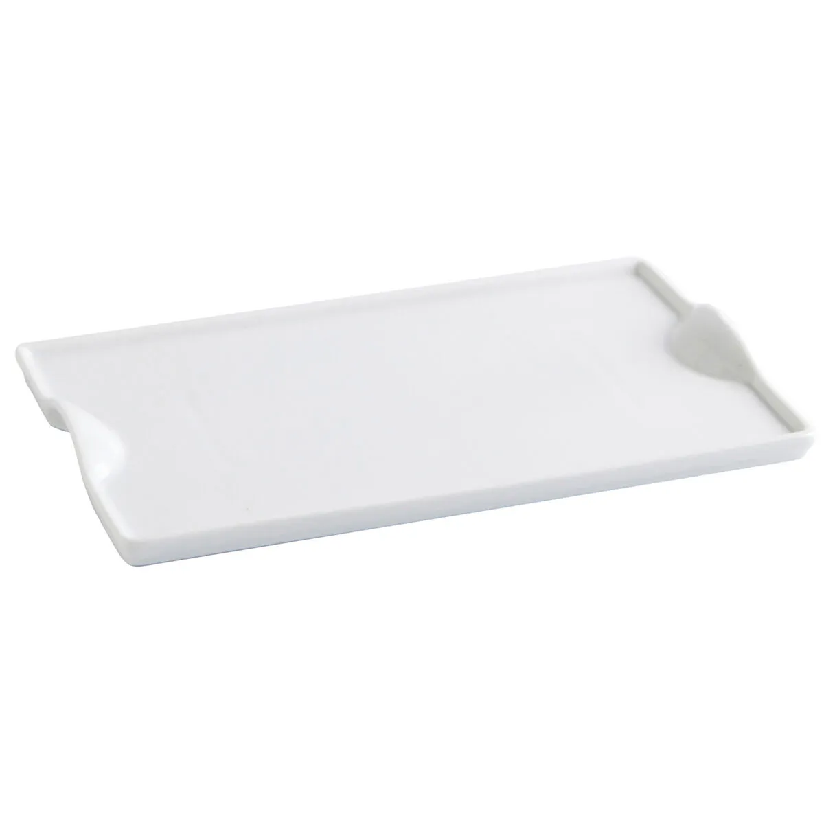 Vassoio per aperitivi Quid Gastro Fun Ceramica Bianco (25,5 x 15,5 cm) (Pack 6x)