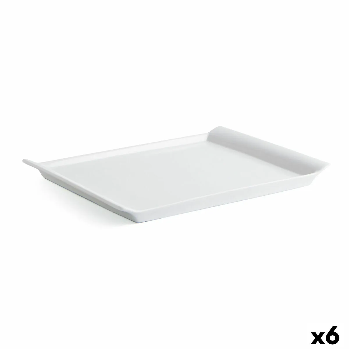 Teglia da Cucina Quid Gastro Fresh Ceramica Bianco (31 x 23 cm) (6 Unità)