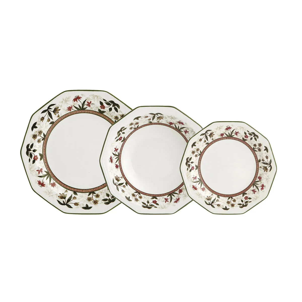 Set di Stoviglie Queen´s By Churchill Assam Ceramica servizio di piatti 18 Pezzi