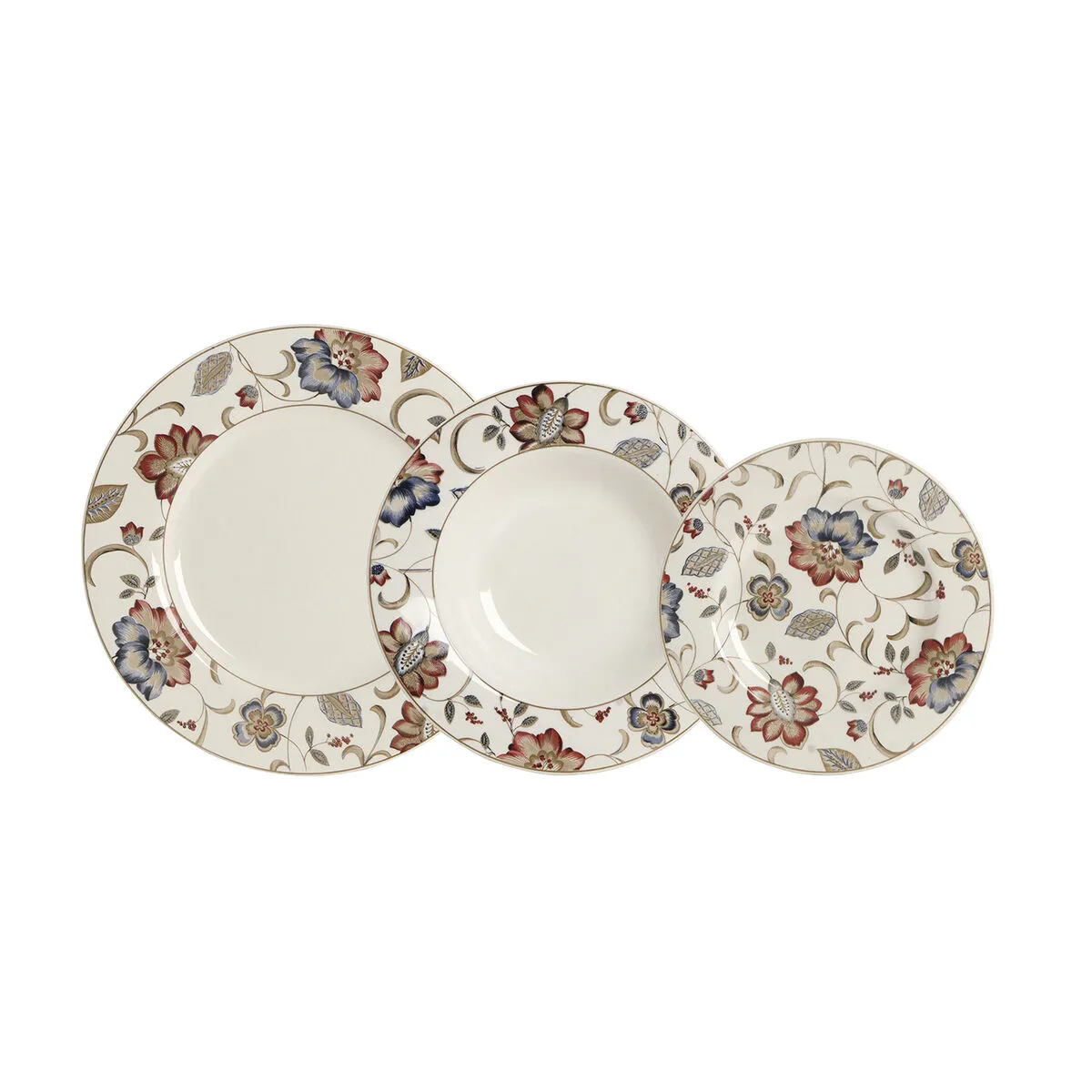 Set di Stoviglie Queen´s By Churchill Jacobean Ceramica servizio di piatti 18 Pezzi