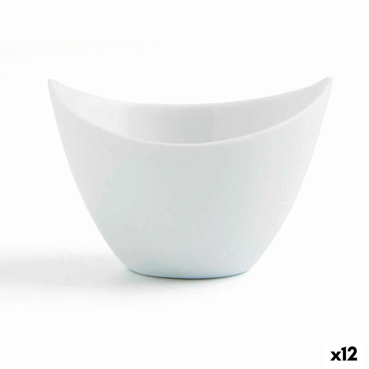 Ciotola Quid Gastro Fun Aperitivo Bianco Ceramica 9 x 6 cm (12 Unità)