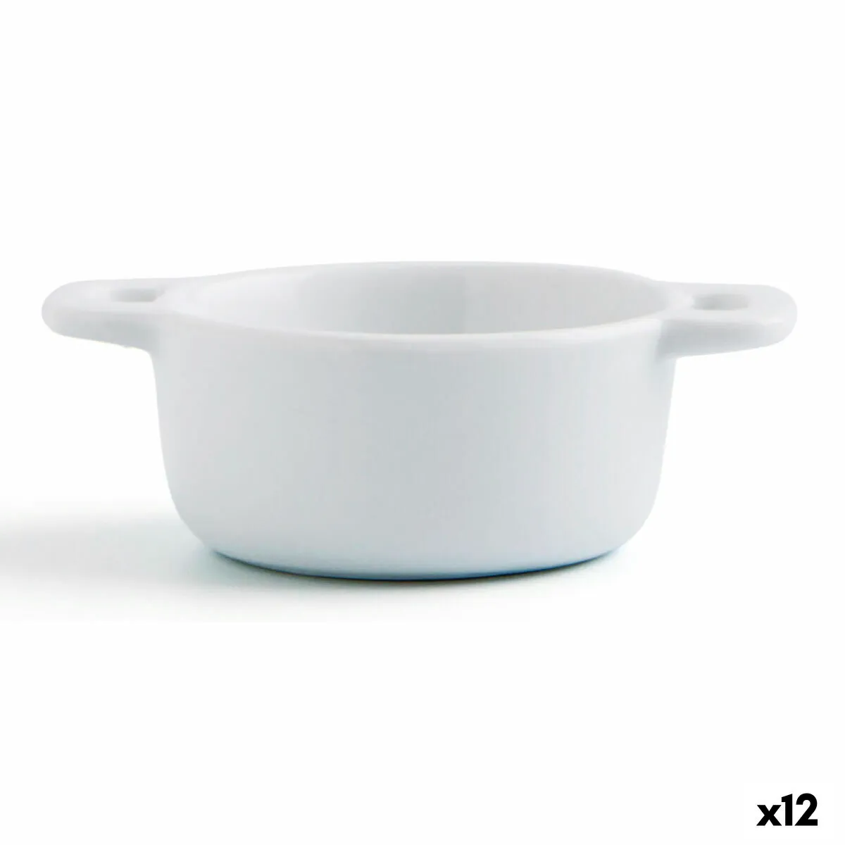 Vassoio per aperitivi Quid Gastro Fun Bianco Ceramica 10 x 7 x 4 cm (12 Unità)