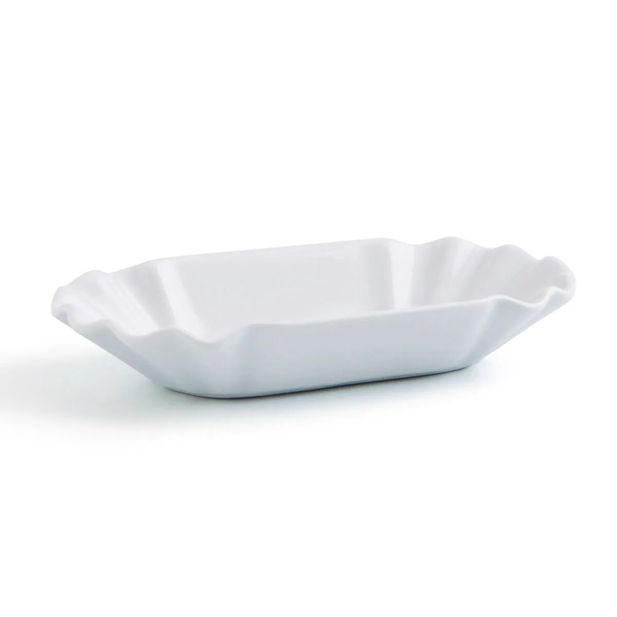 Vassoio per aperitivi Quid Gastro Fun Bianco Ceramica 20,5 x 11 x 3,5 cm (12 Unità) (Pack 12x)