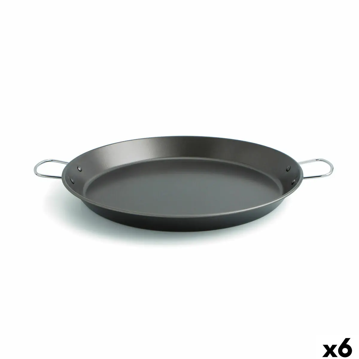 Padella Quid Senia Nero Metallo Acciaio Ø 38 cm (6 Unità)