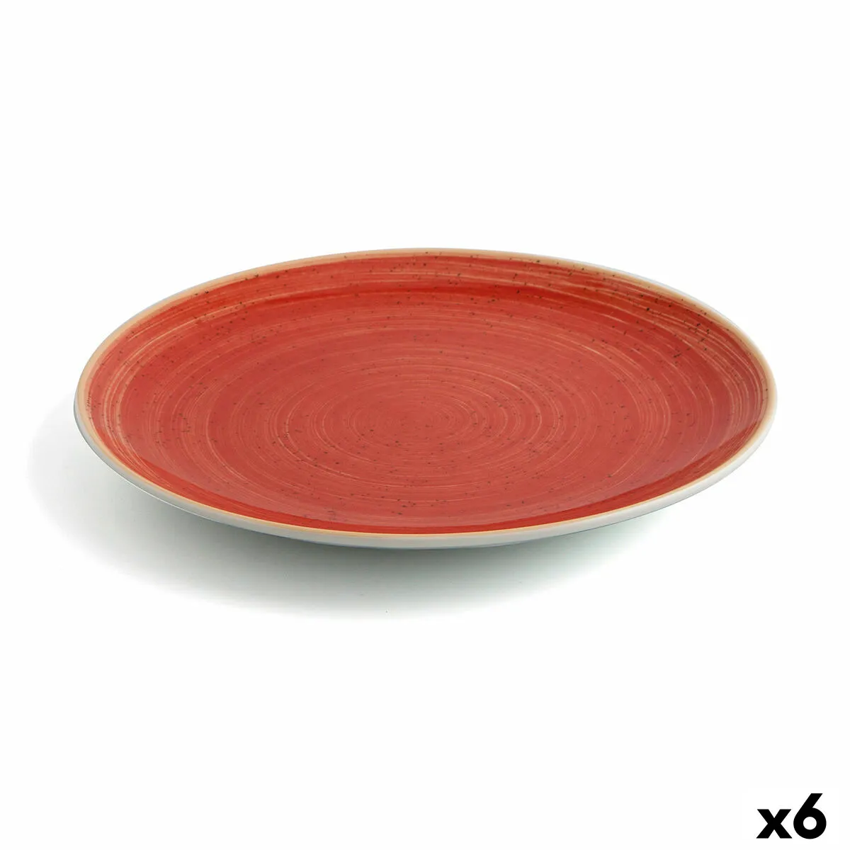 Piatto da pranzo Ariane Terra Rosso Ceramica Ø 31 cm (6 Unità)