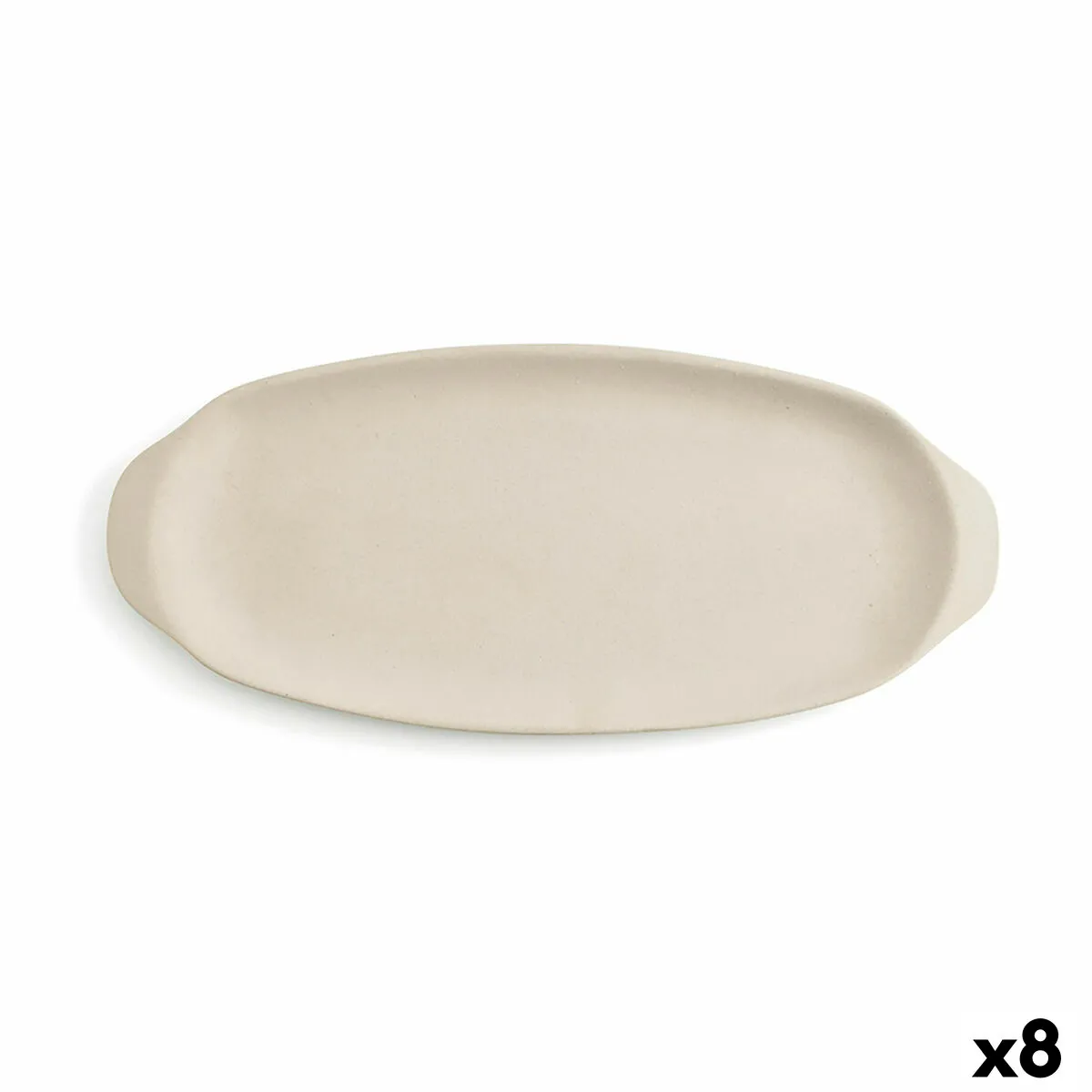 Vassoio per aperitivi Quid Mineral 13 x 30,5 cm Ceramica Beige (8 Unità)