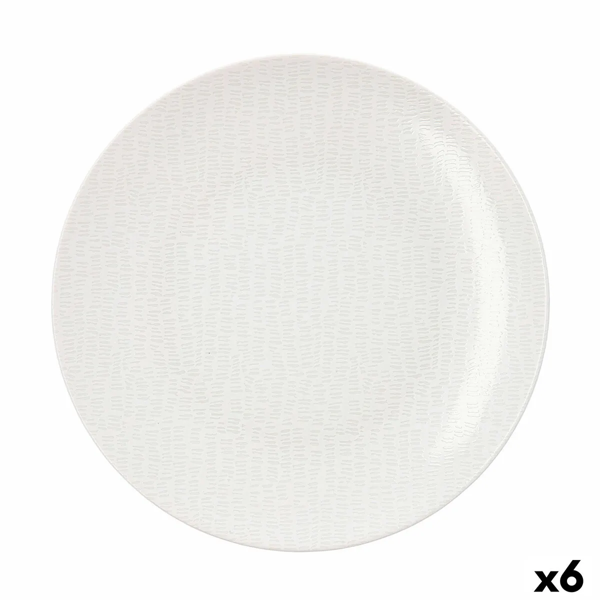 Piatto Fondo Ariane Coupe Ripple Ceramica Bianco (20 cm) (6 Unità)