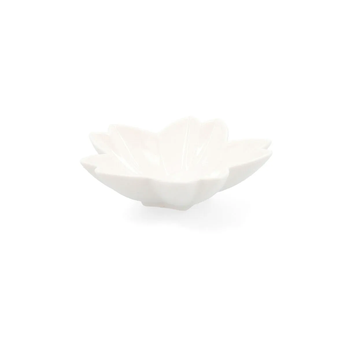 Vassoio per aperitivi Quid Select Fiore Ceramica Bianco (6 Unità) (Pack 6x)