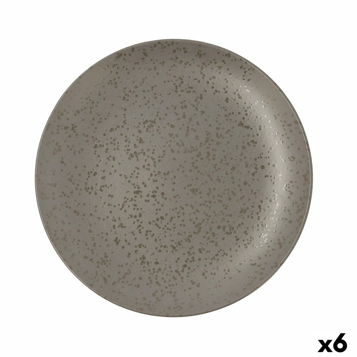 Piatto da pranzo Ariane Oxide Grigio Ceramica Ø 31 cm (6 Unità)