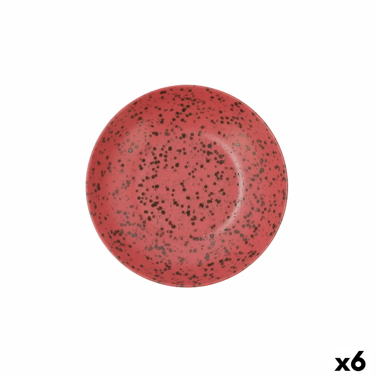 Piatto Fondo Ariane Oxide Ceramica Rosso (Ø 21 cm) (6 Unità)