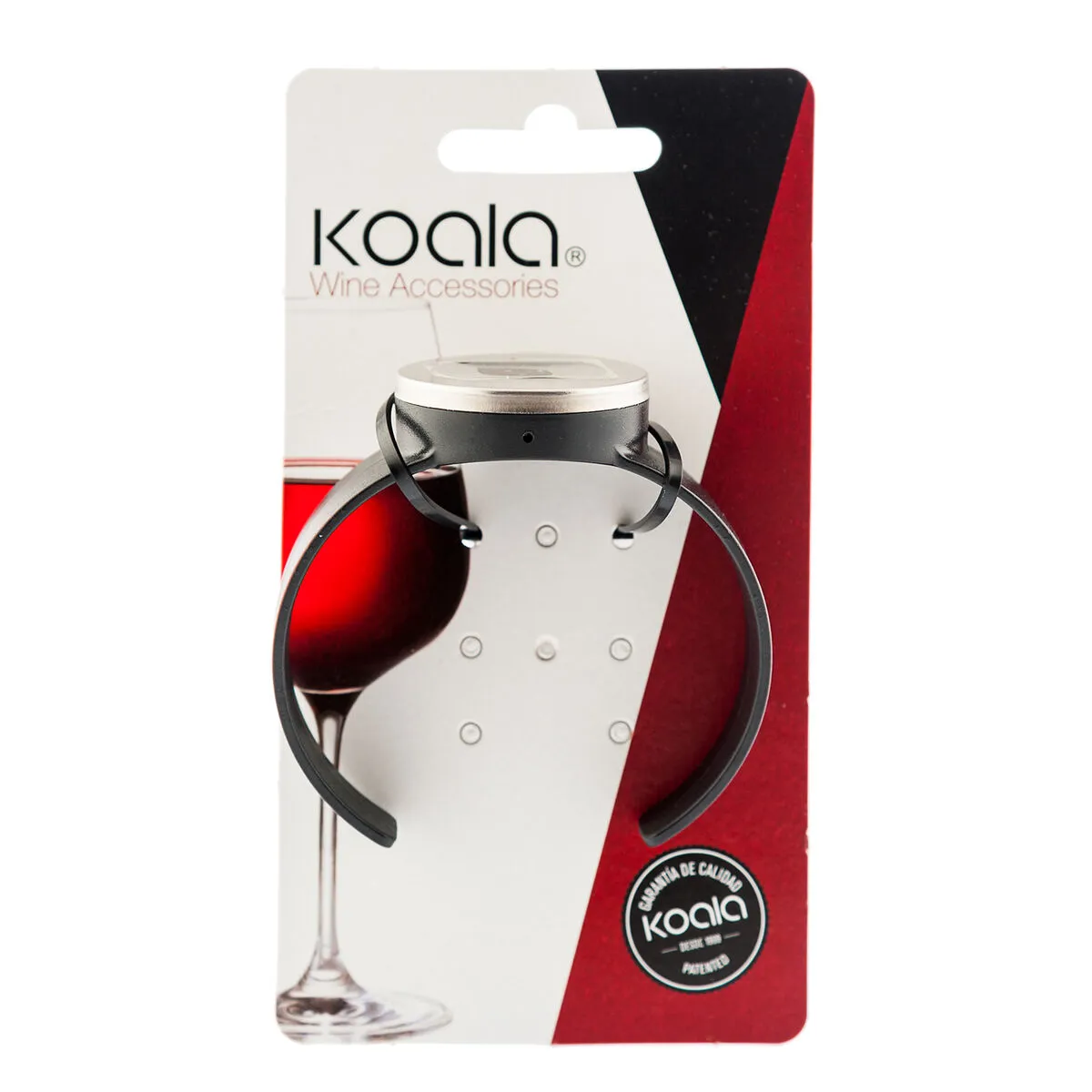 Termometro per Vino Koala Bodega Orologio Nero Plastica 7,5 x 7,5 cm (Pack 12x)