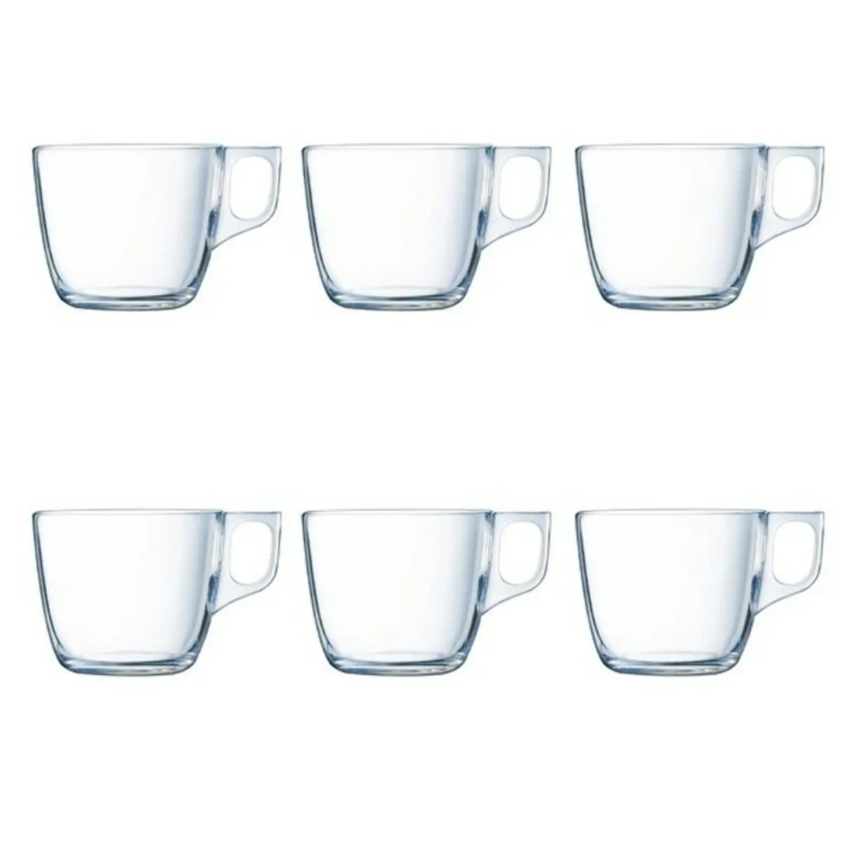 Set di Tazze da Caffè Luminarc 6 pcs Trasparente (22 cl)