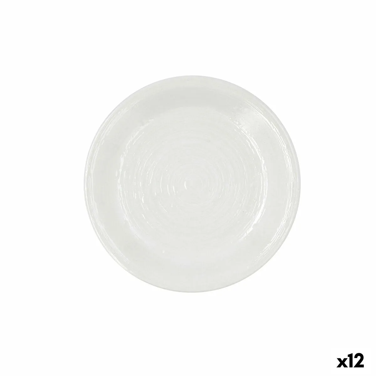 Piatto da Dolce La Bouchée Alma Ceramica Bianco 19 cm (12 Unità)