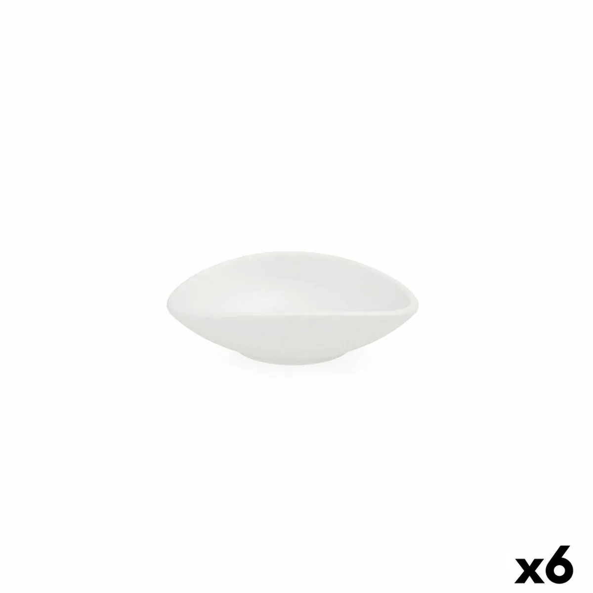 Ciotola Quid Select Bianco Plastica 13 x 11 x 3,5 cm (6 Unità)