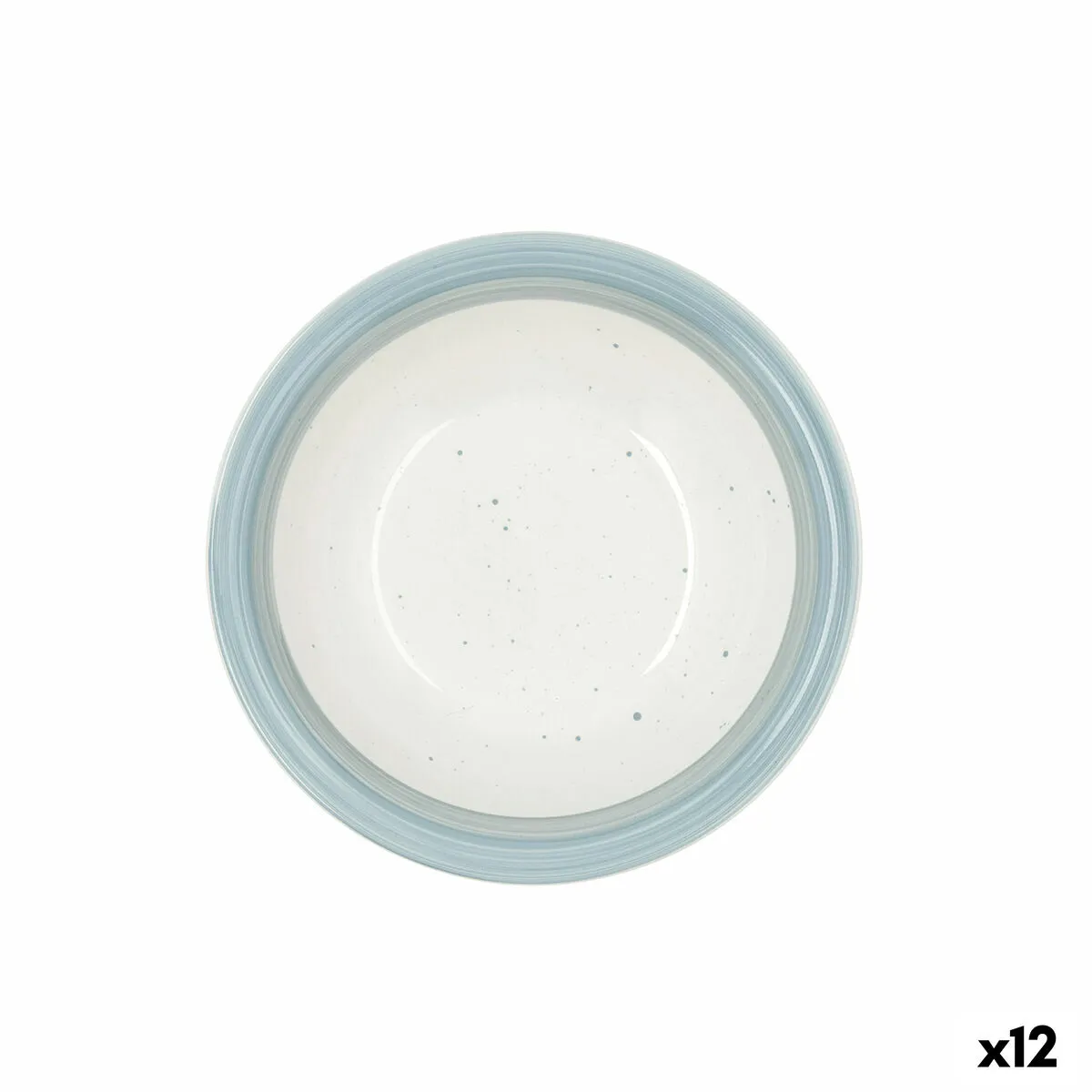 Piatto Fondo Quid Allegra Aqua Ceramica Bicolore (ø 21,5 cm) (12 Unità)