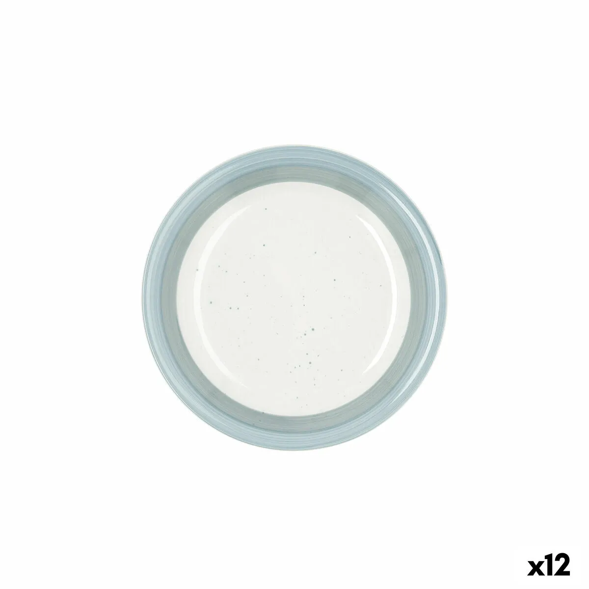 Piatto da Dolce Quid Allegra Aqua Ceramica Bicolore (19 cm) (12 Unità)