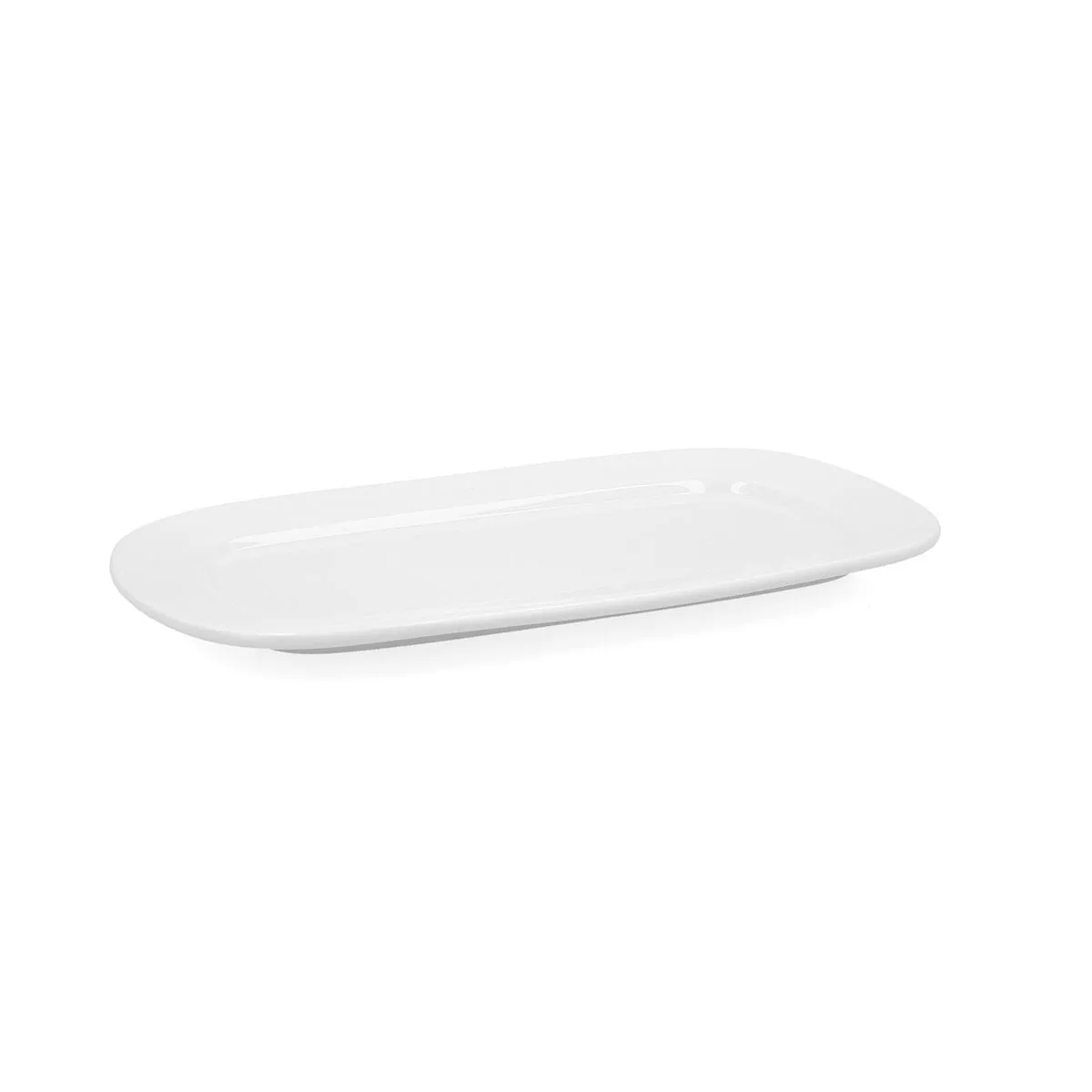 Teglia da Cucina Bidasoa Glacial Ceramica Bianco (31 x 18 cm) (Pack 6x)