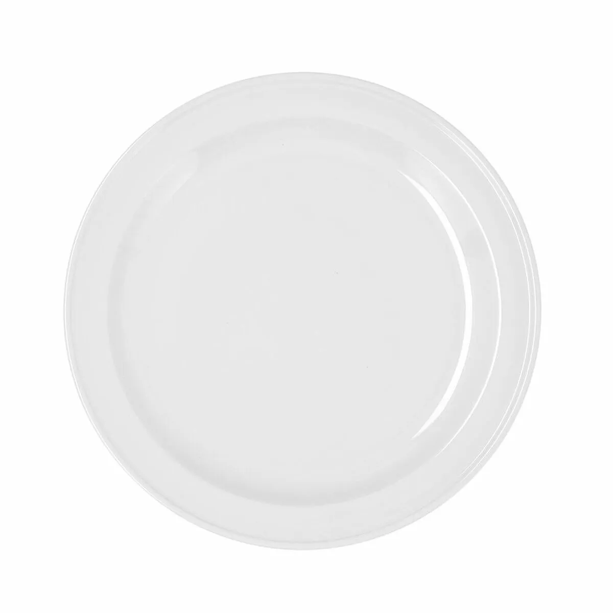 Piatto da pranzo Bidasoa Glacial Ala Estrch Bianco Ceramica Ø 26 cm 26 cm (4 Unità) (Pack 4x)