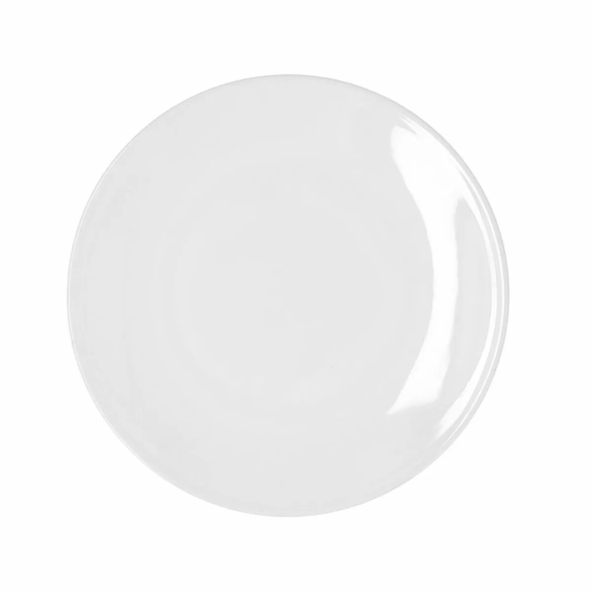 Piatto da pranzo Bidasoa Glacial Coupe Bianco Ceramica 25 cm (6 Unità) (Pack 6x)