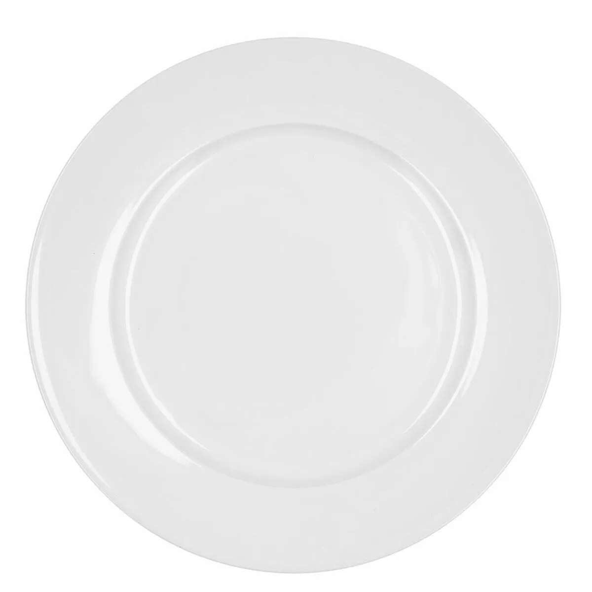 Piatto da pranzo Bidasoa Glacial Ala Ancha Bianco Ceramica Ø 30 cm (4 Unità) (Pack 4x)