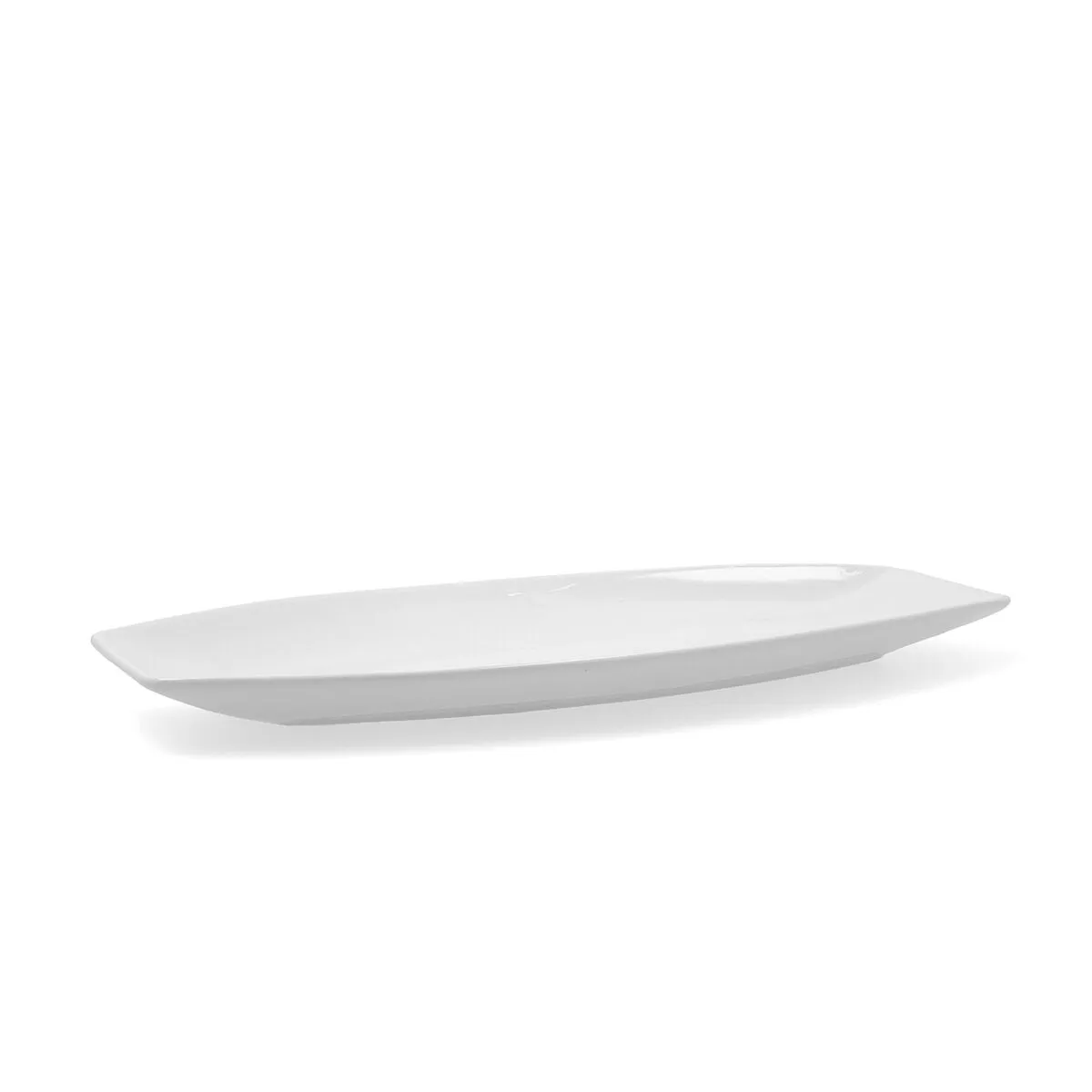 Teglia da Cucina Quid Gastro Ceramica Bianco (40 x 17,5 x 3,5 cm) (Pack 4x)