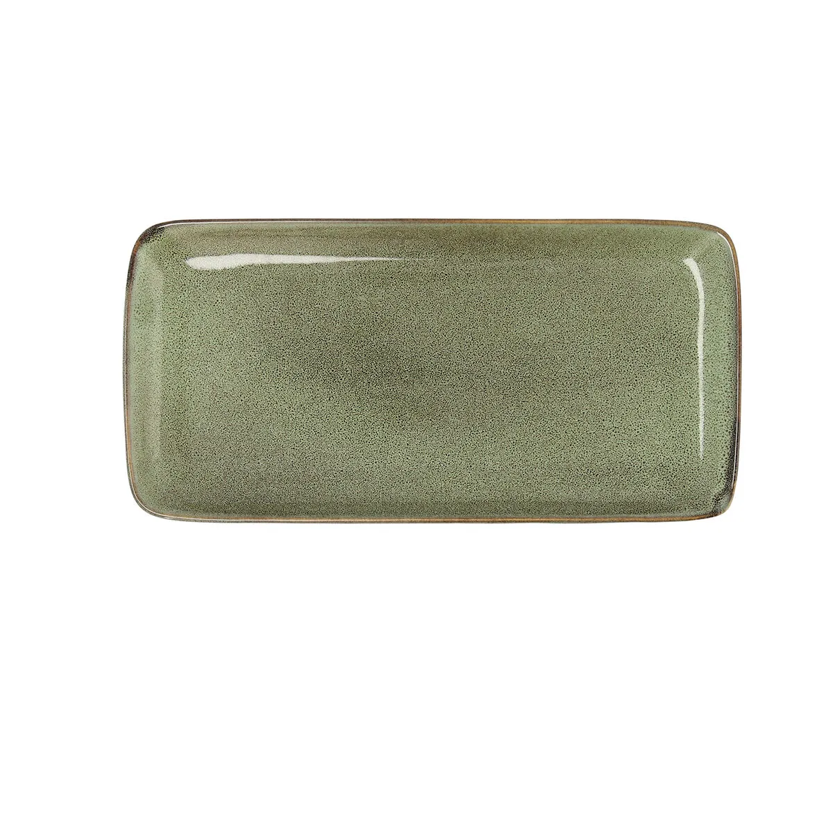 Teglia da Cucina Bidasoa Ikonic Verde Ceramica (28 x 14 cm) (Pack 4x)