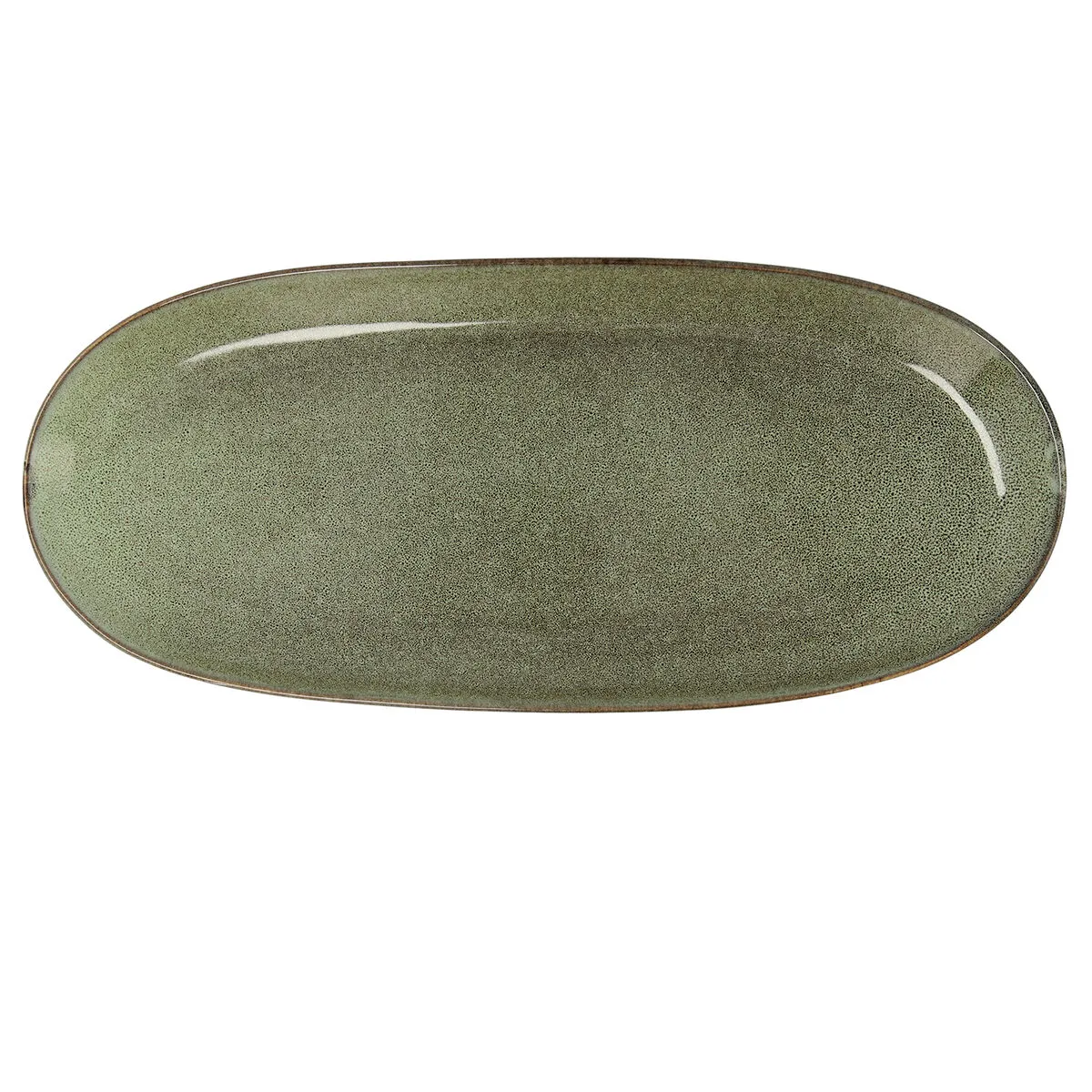 Teglia da Cucina Bidasoa Ikonic Verde Ceramica (36 x 16 cm) (Pack 2x)