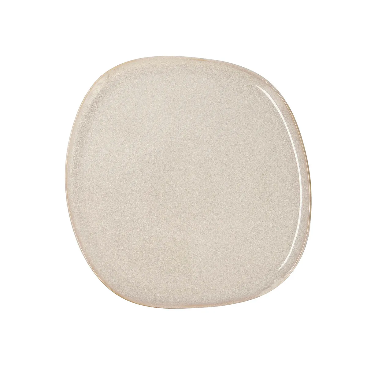 Piatto da pranzo Bidasoa Ikonic Bianco Ceramica 26,5 x 25,7 x 1,5 cm (4 Unità) (Pack 4x)