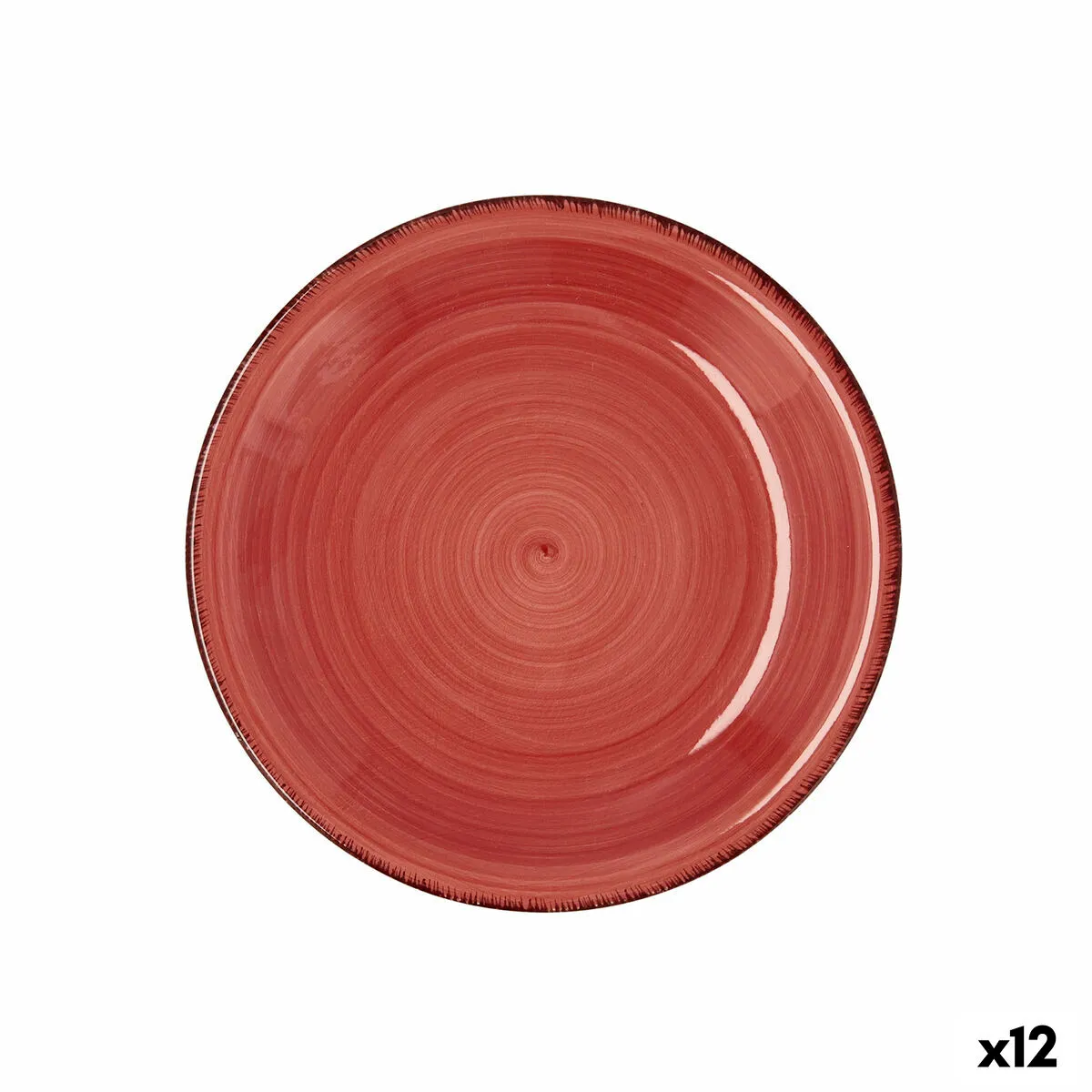 Piatto da Dolce Quid Vita Ceramica Rosso (19 cm) (12 Unità)