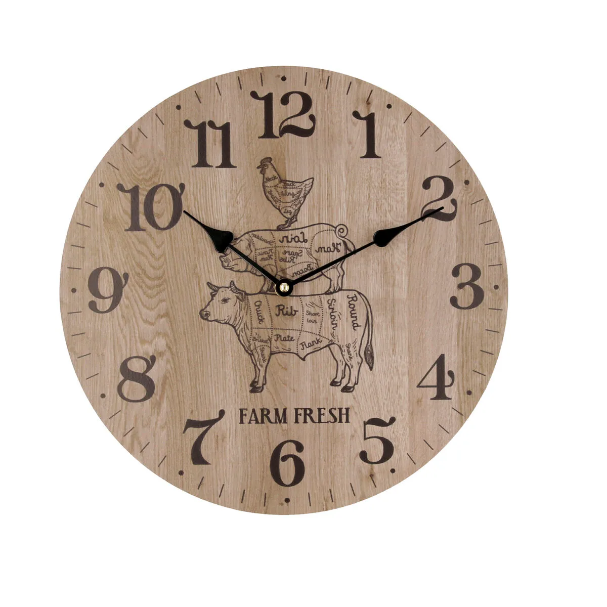 Orologio da Parete Quid animali Legno (34 cm)