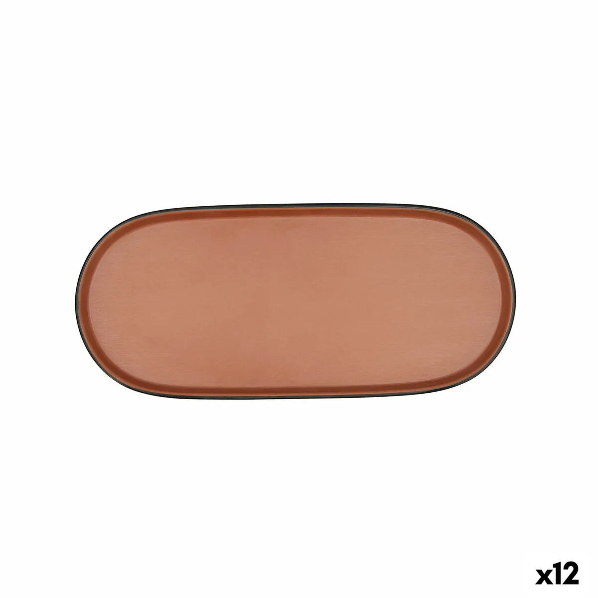 Vassoio per aperitivi Bidasoa Gio Marrone Plastica 28 x 12 cm 12 Unità