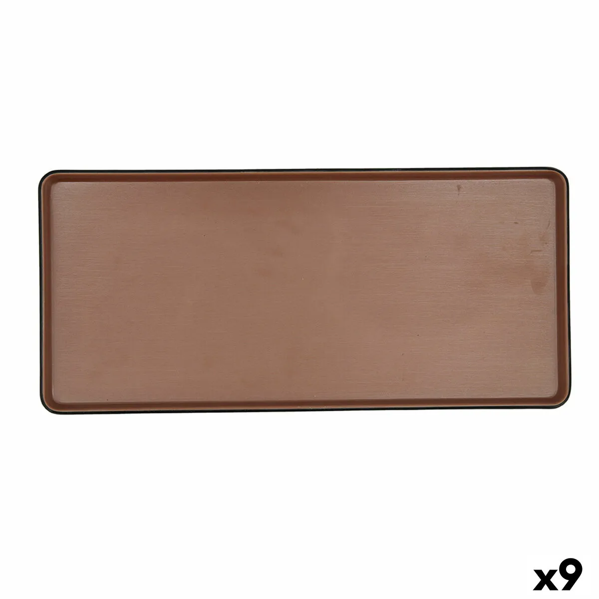 Vassoio per aperitivi Bidasoa Gio 31,5 x 14,5 cm Marrone Plastica 9 Unità