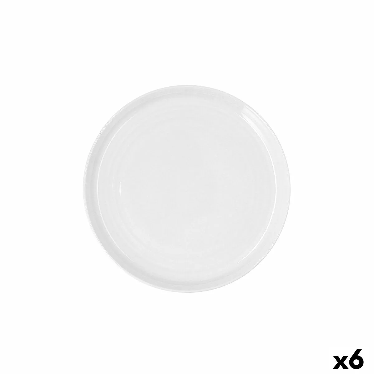 Piatto da pranzo Ariane Artisan Bianco Ceramica Ø 27 cm (6 Unità)