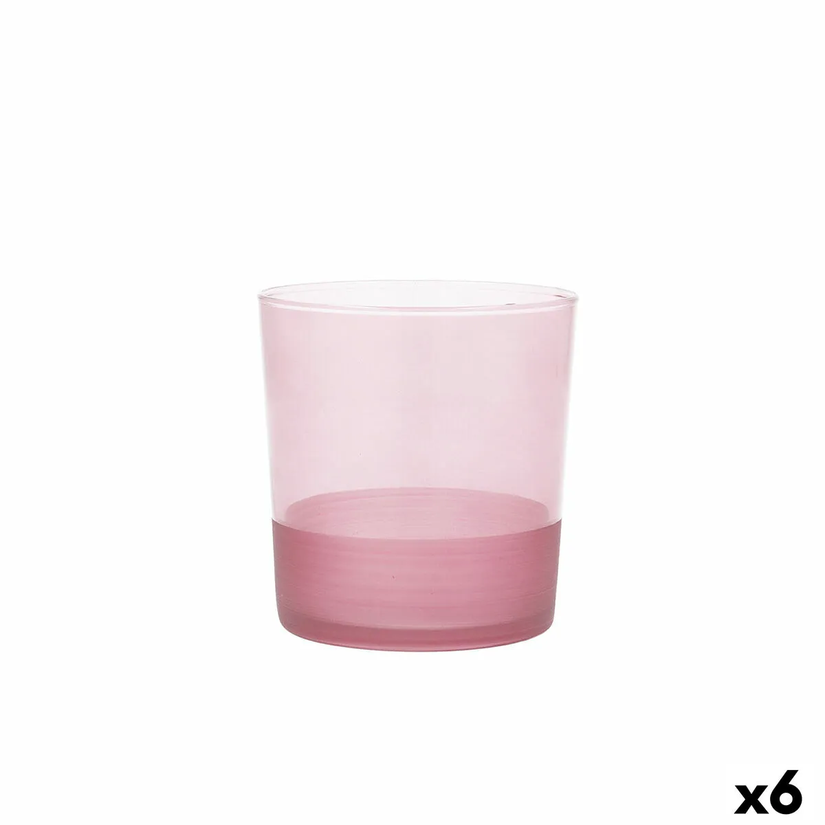 Bicchiere Quid Pincel Rosa Vetro 380 ml (6 Unità)