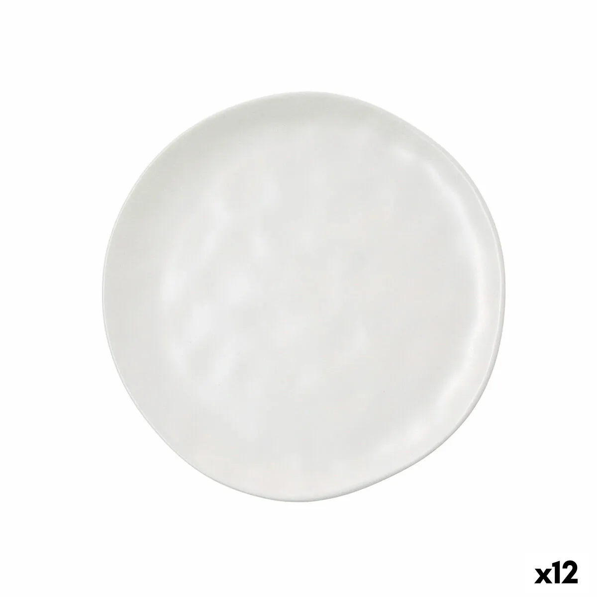 Piatto da pranzo Bidasoa Cosmos Bianco Ceramica Ø 26 cm (12 Unità)