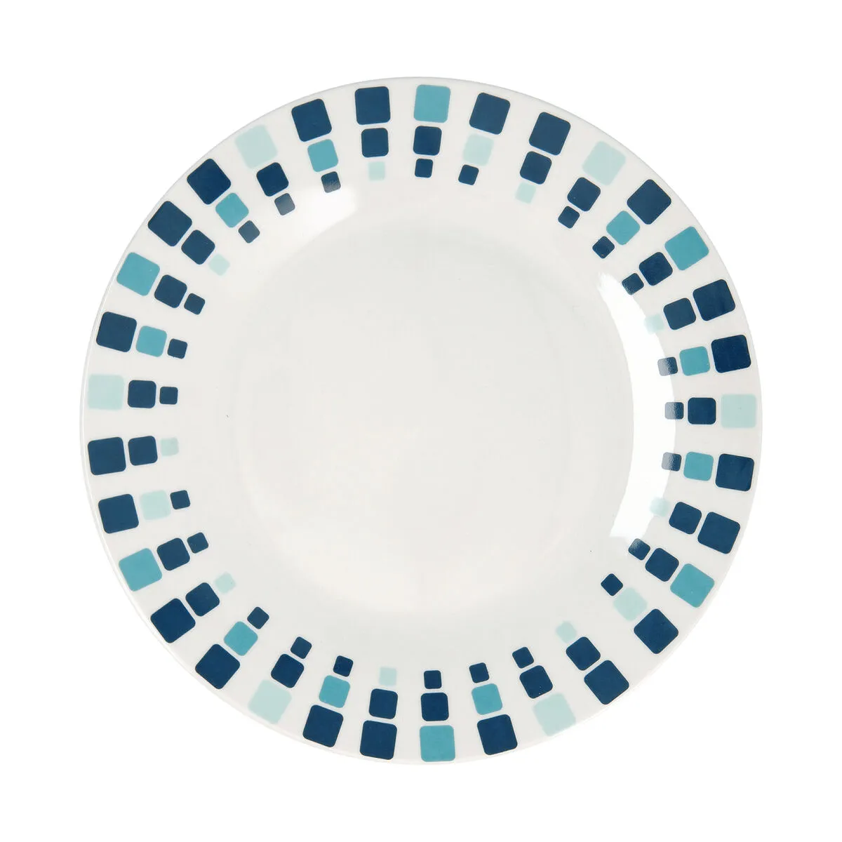 Piatto da pranzo Quid Simetric Azzurro Ceramica Ø 23 cm