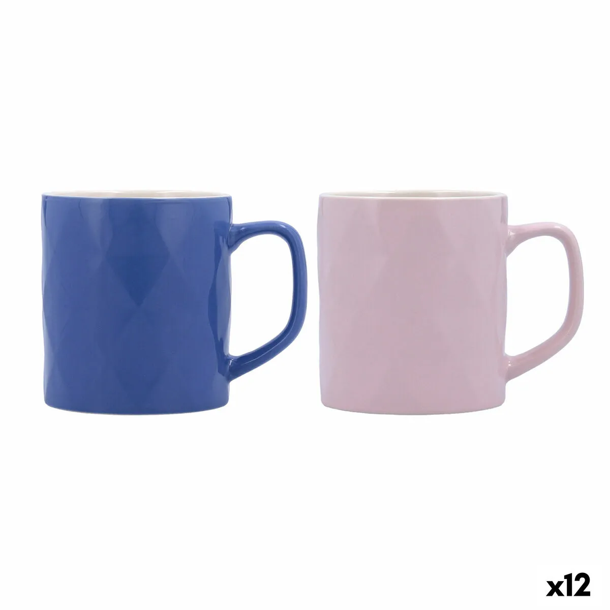 Tazza Quid Rombos Ceramica 330 ml (12 Unità)