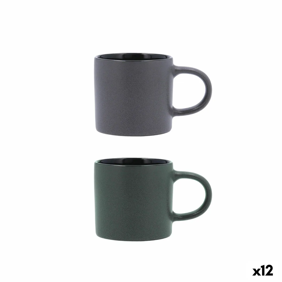 Tazza Bidasoa Dark Moon Ceramica 250 ml (12 Unità)