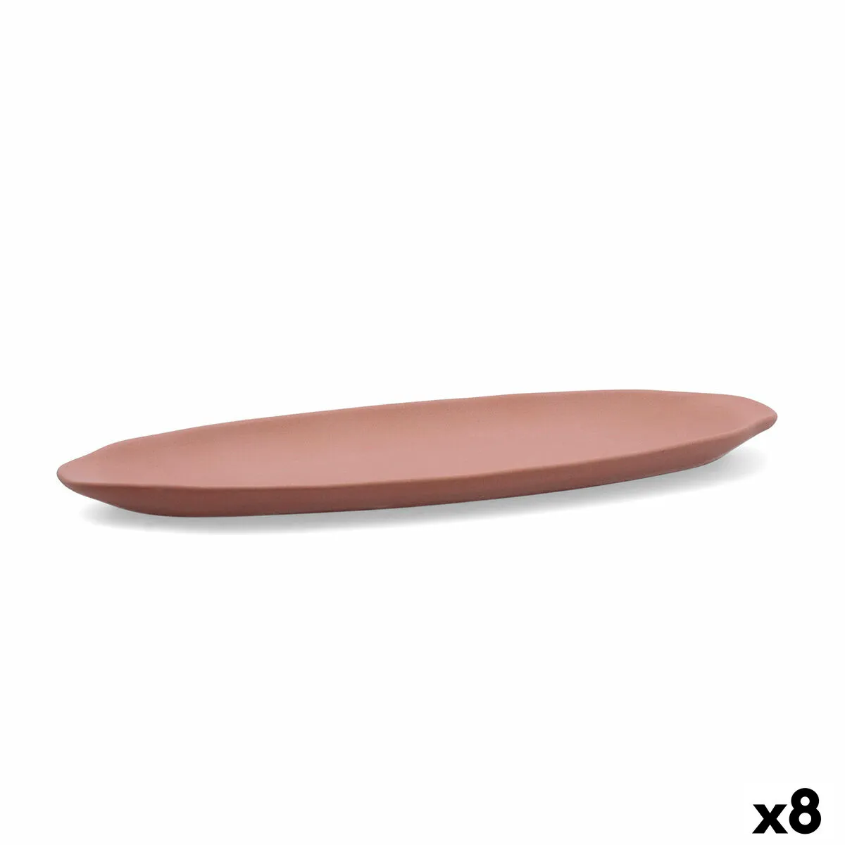 Vassoio per aperitivi Quid Mineral Gres Terracotta Ceramica 13 x 30,5 cm (8 Unità)