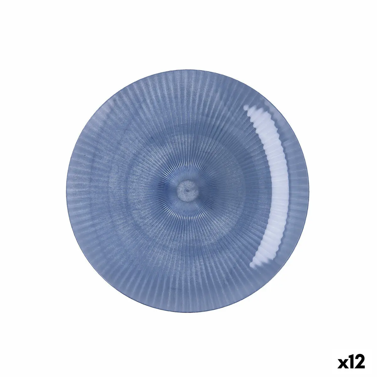 Piatto da pranzo Quid Sunset Azzurro Plastica 19 cm (12 Unità)