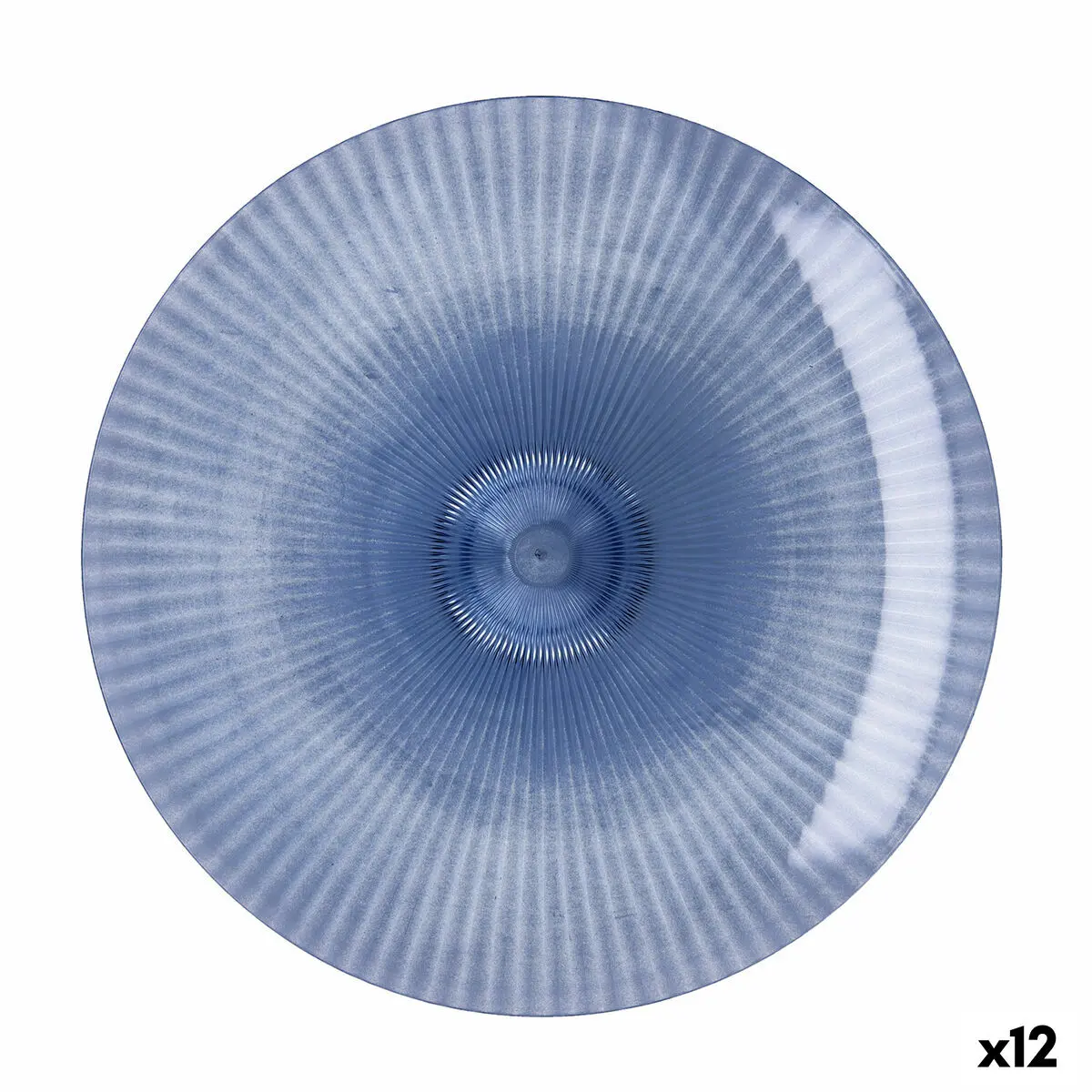 Piatto da pranzo Quid Sunset Azzurro Plastica 26 cm (12 Unità)