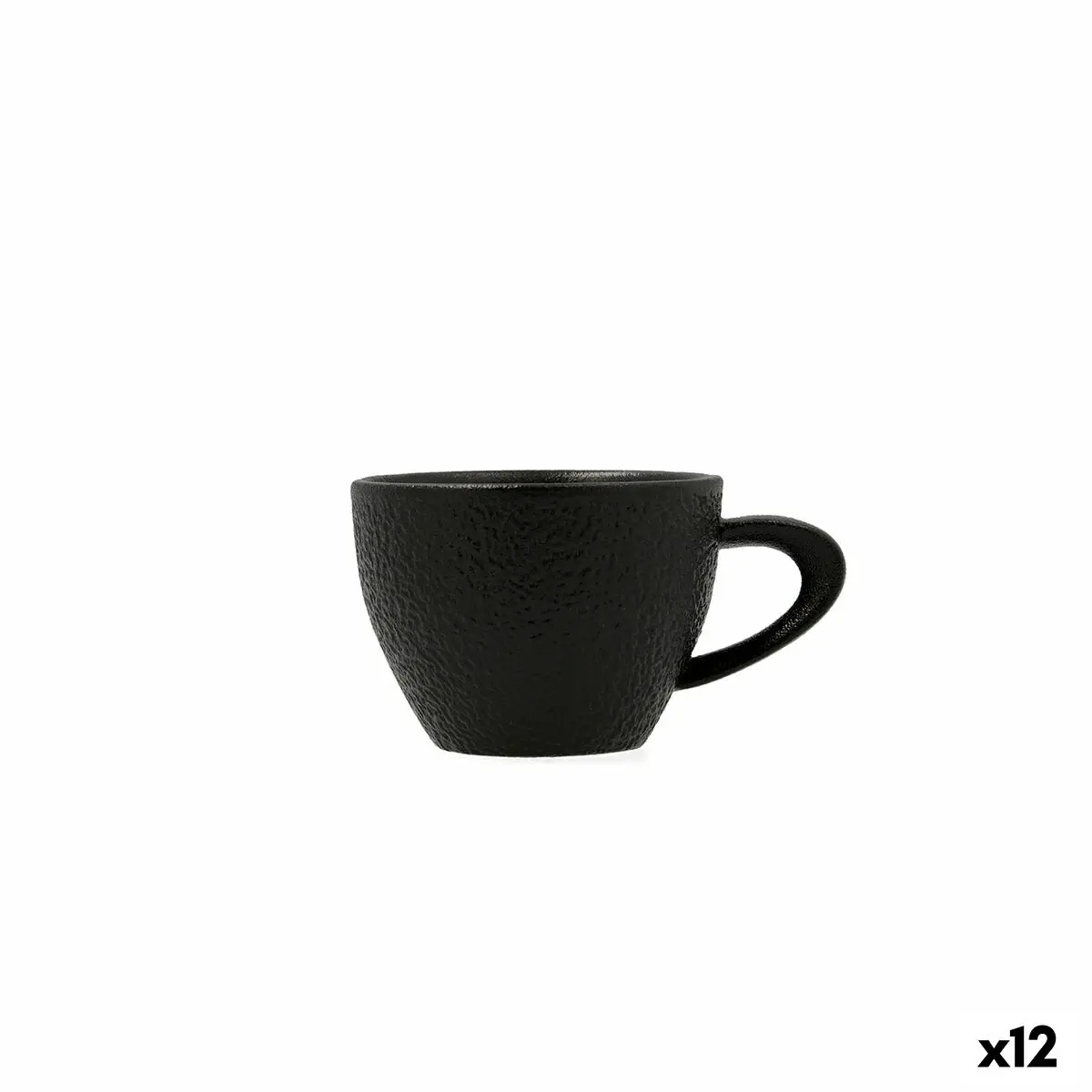 Tazza Bidasoa Fosil Nero Ceramica Allumina 800 ml (12 Unità)